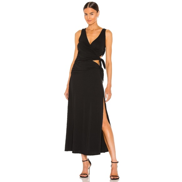 LPA - Raina Midi Dress | Size: Small | Black | NWT / NEW | Lara Pia Baroncini - Picture 2 of 8